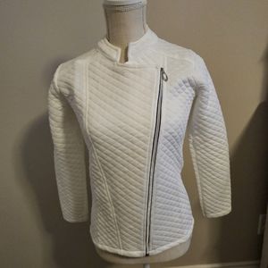 Super cute quilted white light weight jacket